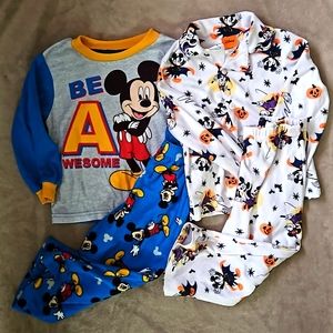 Mickey Mouse 3T Polyester Toddler Pajamas